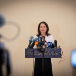 Ninth Visit to Israel During the War of the German Foreign Minister
