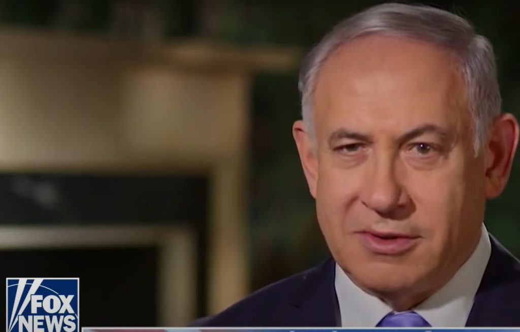 Netanyahu in an Interview with FOX News. Photo: from FOX NEWS YouTube channel