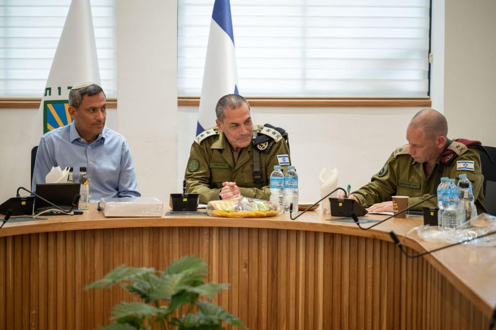On His First Day in Office, IDF Chief of Staff Meets with Southern Leaders