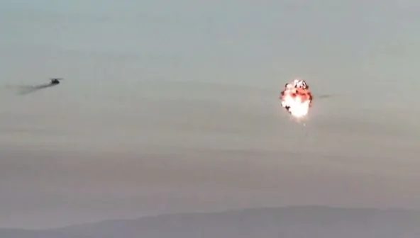 IDF Releases Footage of Houthi Drone Interception Over Eilat