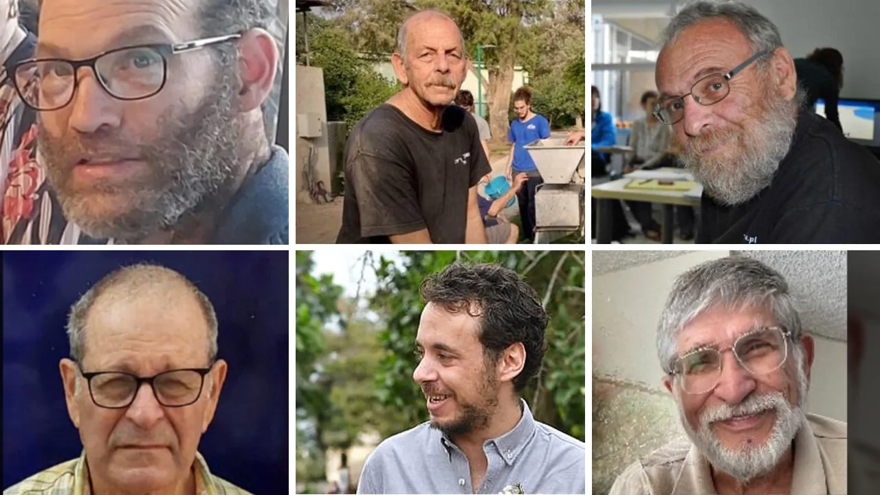 ששת החטופים שגופותיהם חולצו ב-20 לאוגוסט