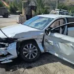 ניסיון פיגוע חשוד בעלי: רכב פלסטיני התנגש בניידת משטרה ריקה