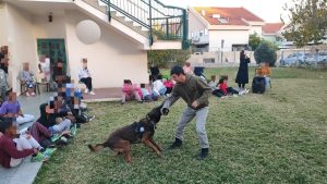 שיתוף פעולה מרשים: יחידת הכלבנים מציגה מופע מיוחד לנוער