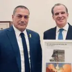רסיס של טיל בליסטי איראני: המתנה שהעניק מנכ"ל משרד הביטחון