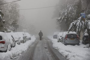 שלג צפוי לרדת בירושלים: גל קור חריג עומד לפקוד את ישראל