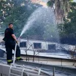שריפה בתל אביב: אין נפגעים, תנועת הרכבות מתחדשת בהדרגה