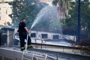 שריפה בתל אביב: אין נפגעים, תנועת הרכבות מתחדשת בהדרגה