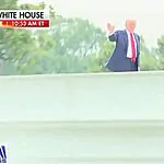 טראמפ עלה לגג הבית הלבן – והדהים את התקשורת | צפו