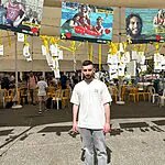 "הגעתי לחלוק כבוד לאלו שעדיין בעזה": מתן אנגרסט לראשונה בכיכר החטופים