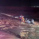 השיטפונות בדרום: שלושה נלכדו בהתהפכות טרקטורון בנחל – וחולצו בשלום