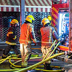 בזכות הערנות של המאמן: הילדים התפנו מאולם הספורט הבוער