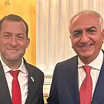 "לא נמסרו פרטים נוספים": יוסי דגן נפגש עם בנו של השאה האיראני