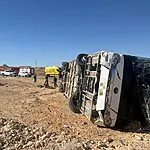 28 נפצעו בשתי תאונות אוטובוס בנבטים ובכביש 40