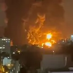 אש, פיצוצים ולהבות בשמי איראן – צפו בתיעודים משטח האויב