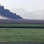 כך המקום נראה לאחר השמדת המטוסים