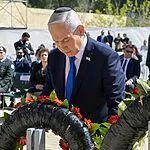 נתניהו בטקס הנחת הזרים הממלכתי לזכר השואה והגבורה ביד ושם