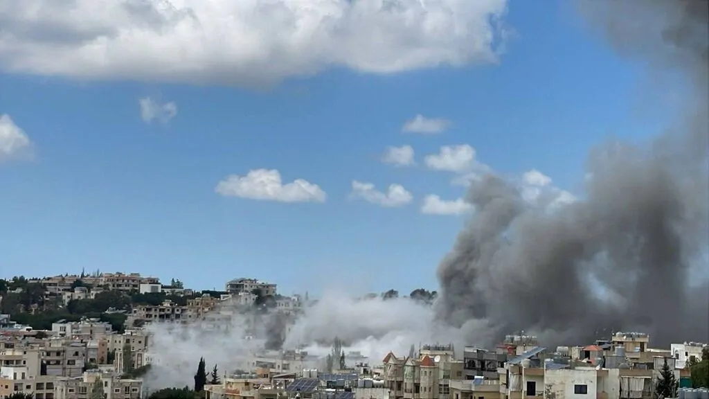 תיעוד מתקיפות חיל האוויר בדרום לבנון