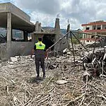 הנזק בעיירה צידקין שבדרום לבנון לאחר תקיפת צה״ל