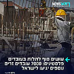 יש תחליף לפועלים הפלסטינים: אושרה הצעתו של השר ברקת להבאת 7,000 עובדים זרים נוספים