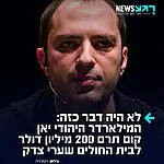 תרימו לו: מייסד וואטסאפ, המילארדר היהודי יאן קום, תרם 200 מיליון דולר (כ-600 מיליון שקלים) לבית החולים שערי צדק