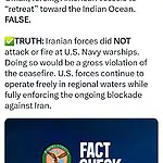 פיקוד המרכז של ארה"ב (CENTCOM) מפריך את הדיווח האיראני: כוחות איראניים לא ביצעו ירי אזהרה ולא תקפו ספינות מלחמה אמריקניות בים עומאן. בארה"ב מבהירים כי מדובר בדיווח שקרי, וכי כוחותיהם ממשיכים לפעול בחופשיות באזור ולשמור על המצור