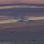 תאונה אווירית בארה״ב: מפציץ מדגם B-52 התרסק זמן קצר לאחר ההמראה