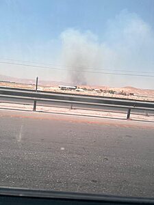 תיעוד שמתפרסם ברשתות החברתיות ממה שנטען להיות תקיפה אמריקנית בשיראז, דרום איראן