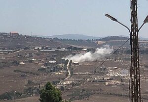 דיווחים בלבנון: צה"ל יורה פגזי ארטילריה לעבר הכפר מייס אל-ג'בל בדרום המדינה