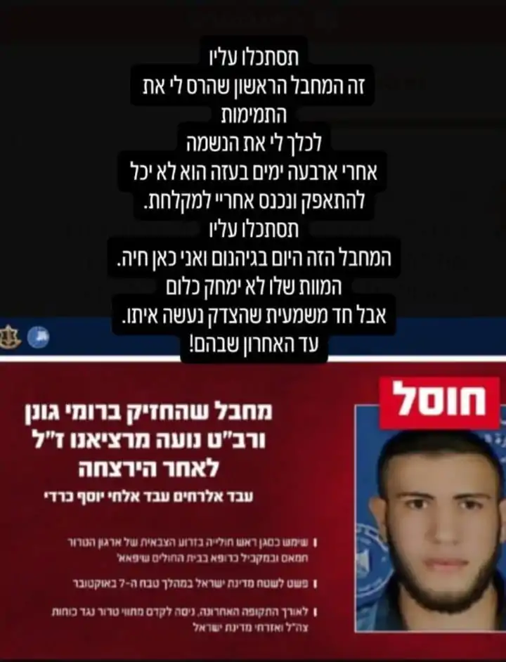 רומי גונן מגיבה לחיסול: "המחבל בגיהנום ואני כאן חיה"