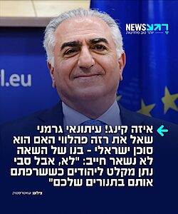 עיתונאי גרמני התעמת עם הנסיך האיראני הגולה רזה פהלווי – אך הוא לא ציפה לתשובה הזו