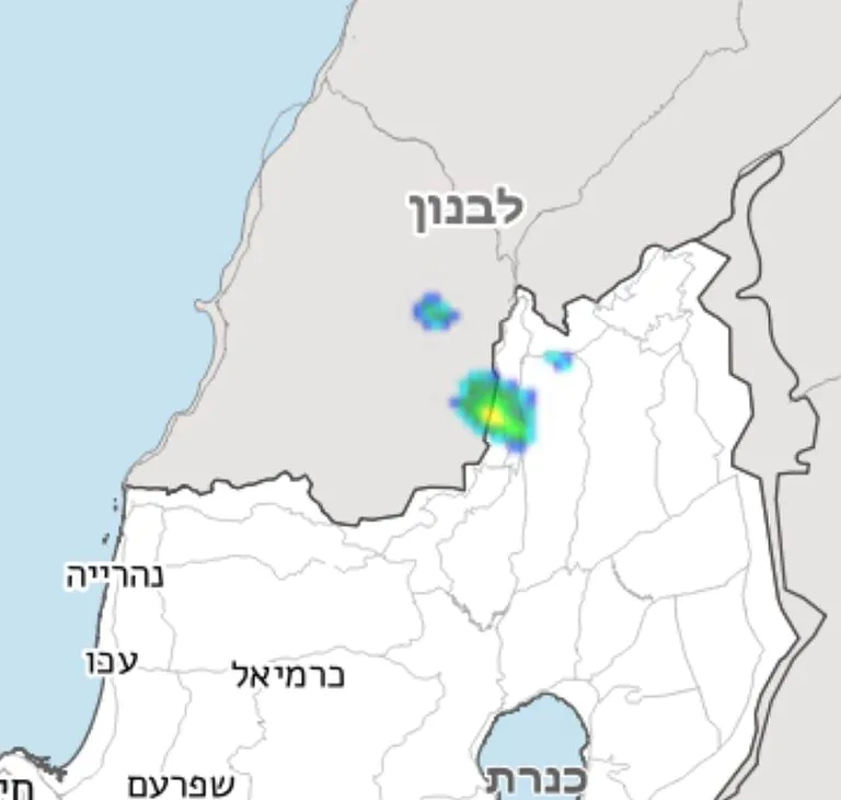 בשעה זאת: גשם יורד באצבע הגליל