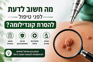 מה חשוב לדעת לפני טיפול להסרת קונדילומה?