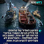 ארה"ב מחזירה את השליטה למיצרי הורמוז – ללא כל הסכם עם איראן: במבצע ענק של הצבא האמריקני, לוו אמש 40 ספינות מסחריות ששינעו כ-18 מיליון חביות נפט. מדובר בכמות כמעט זהה לתקופה שלפני המלחמה, אז עברו שם כ-20 מיליון חביות ביום