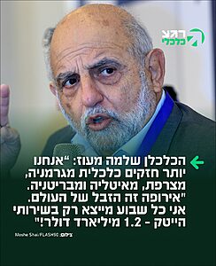הכלכלן הבכיר שלמה מעוז במונולוג עוצמתי ב-I24 על האיומים של בנקים אירופאים להחרים בנקים ישראלים: "אם בנק אחד באירופה ינסה לגעת בבנק ישראלי – הוא תוך שבוע מתמוטט הבנק הזה באירופה״