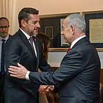 ​ראש הממשלה בנימין נתניהו נועד בלשכתו עם סגן נשיא פרגוואי, פדרו אליאנה