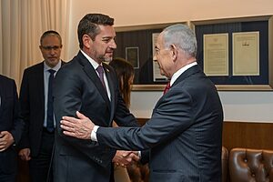 ​ראש הממשלה בנימין נתניהו נועד בלשכתו עם סגן נשיא פרגוואי, פדרו אליאנה